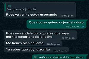 Amateur Latina milf from Colombia or Mexico gives blowjob to friend's boss Oscar while showing off mature homemade ass.