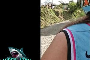 Madura Venezolana pays the Uber driver with a no-condom encounter during her trip in Medellin Colombia.