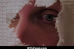 Oh god, my stepson surprise anal fucked me in the shower with his big cock... I couldnt stop cumming from the ass to mouth!