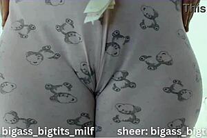 check out this latina milf with huge tits and a juicy wet pussy spreading her legs in cameltoe action. shes got that tight curvy body shaking!