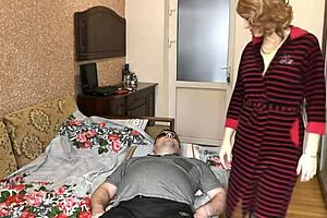 Blonde MILF Squirts Wildly from Fingering Wet Pussy in Stockings