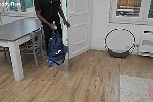 seductive french milf naëlle gets slutty with big black cock lover after game