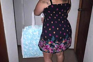 casual upskirt view of puta callejera in skirt on street