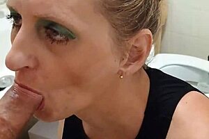 German Prostitute Milf Sandra Gives Blowjob and Swallows Sperm!