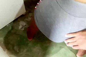 Look at my stepson's huge cock, says the hot big-titted mother-in-law as she grabs it eagerly.