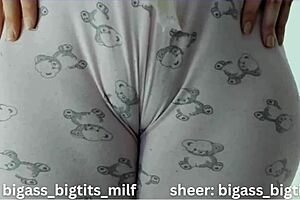 Isn't this Colombian milf's big ass and tight wet pussy with cameltoe just begging for spreading and squirting?