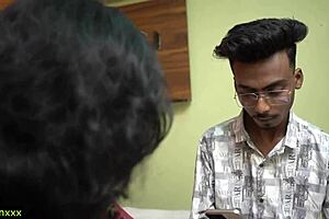 Stepson catches stepmom cheating with another man... Let me fuck you hard now! 😈