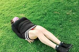 Hey this colombian latina milf cuñada puta exhibicionista takes me to park for creampie 3some