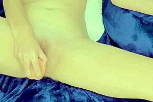 Horny Indian Milf Rubs Her Natural Tits And Fucks Herself With Dildo Before Bed For Orgasm