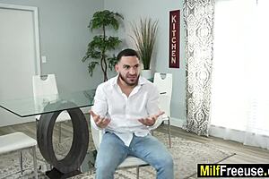 Hey, stepson freeusing stepmom Bianca Bangs and stepsister Tiffany Fox in hot threesome 😈