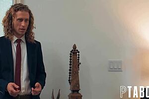 cheating husband michael vegas gets forced into sharing petite arab wife karla in cum-soaked big tits milf threesome with bbw amateur reality pov action