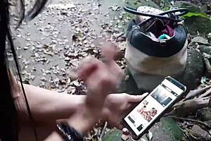 Bianca touches her big clit and pussy in athletic homemade session with cute brunette licking action