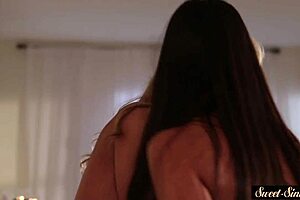 glam milfs with bigtits sharing masseurs cock