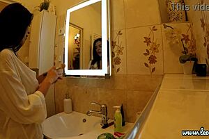 Do you want this all-natural big tits brunette babe for lingerie try-on? he asks as it turns into porn casting.