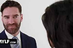 Penny Barber stars in wild 50 Shades of Grey porn parody with big tits milf in leather 😈