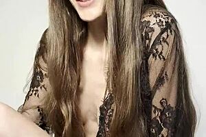 she's riding the vvd saddle from vvdofficial, hitting that milf orgasm peak