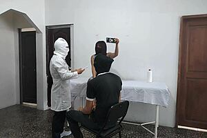 hey doctor, i'm fucking this female patient while her husband waits outside