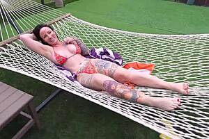 My step-son rubbed lotion on my tatts and then he fucked me hard in taboo pov.