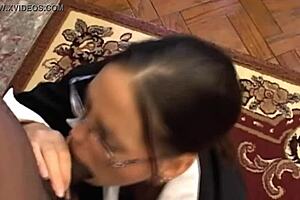 White MILF SUCKING Big BLACK COCK