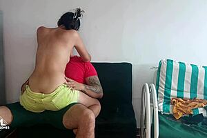 I grab this latina with big tits and ass for amateur homemade fucking. She rides in doggystyle bent over with creampie and deepthroat action.