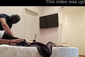 Milf tied up in stockings and heels gets fucked!