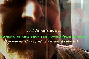 Wife webmodel dances with big tits while composer husband sings about her beautiful blonde milf body in romantic lap dance!