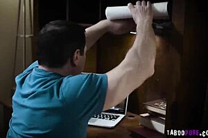 stepdad, you're eating kenna james' wet pussy then slamming it deep with throbbing mature cock for creampie.