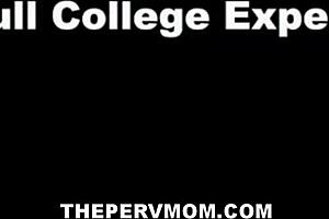 thepervmom shows big ass brunette milf stepmom nadia white getting fucked by huge dick stepson allen swift in her shaved pussy cheerleader outfit pov.