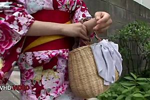 What if Nozomi's Japanese blowjobs end in intense creampie on the bed?