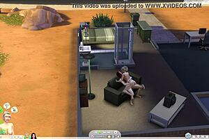 Mommy Pegs Not Sister With Strapon Dildo In The Sims 4 Lesbian Toys Scene For Mother In Law Fantasy