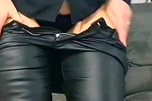 mature woman in leather lingerie teases in homemade compilation 😉