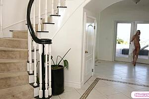 Why does stepmom catch her stepdaughter masturbating with old and young 18+ lesbian taboo play?