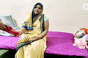 indian mom casually bends over for hardcore doggy style big cock pounding at home