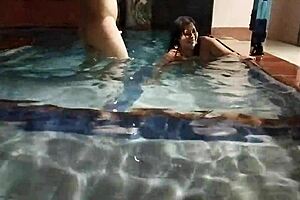 i can't believe i hooked up with my buddy's mature wife right there in the pool