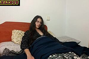 Porn Conjuring Halloween Priest Exorcism BJ Cum Mouth 😈👻 With Cute Teen Brunette In Cosplay