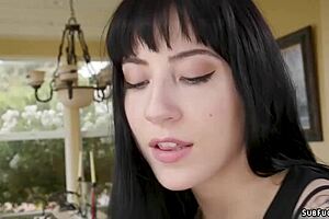 Stepdad Anal Fucks Goth Teen 18+ And Wife In Bdsm Bondage With Deepthroat Gagging