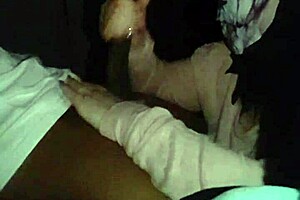 she gives this wet sloppy nasty blowjob in a mask, narrating how the fat bbw wife handles that big black cock casually.