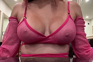 hot milf artemisia love dances at the club making her juicy big natural tits bounce in slow motion