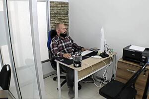 At a Medical Appointment Doctor Helps His Patient Reduce Her Fever - Cumface