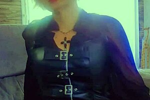 mature woman in leather lingerie teases in homemade compilation 😉