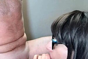 hey, check how the wife gives a double blowjob to the guest and husband in this threesome full scene ep 22635