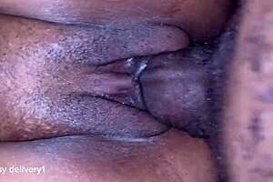 African couple gets into homemade fucking until she creams all over