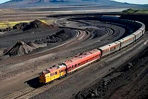 She's got a ticket to ride in leather boots and skirt! Part 3 of big tits milf bent over outdoors.