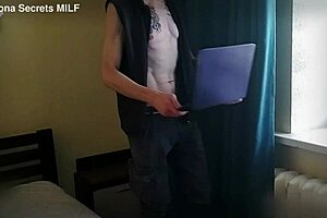 i just went over to visit my stepson and things got really intense with my big ass blonde mommy vibe