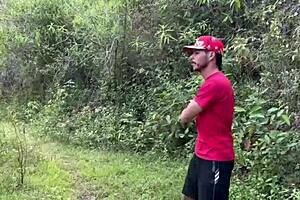 colombiana with big ass fucks stranger in the woods