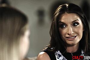 sexy blonde coco lovelock licks sinful milf silvia saige's pussy