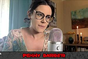 i feel so connected to penny barber in this behind-the-scenes interview... her big ass and tits shine in that latex kink setup