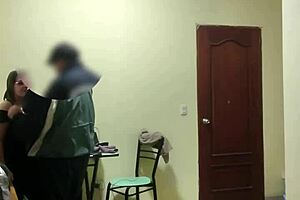 Horny housewife gets fucked by stepson in bedroom lingerie roleplay.