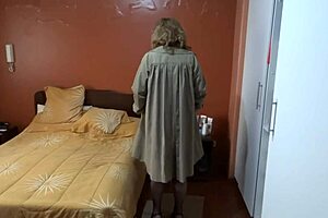 Oh wow, my super hot wife flaunts erotic lingerie and begs for cum right in front 😍🔥.