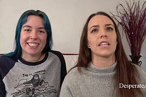 desperate amateurs olivia and alisha get tight pussies stretched